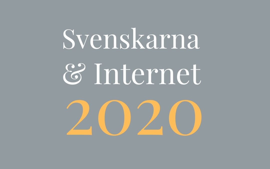 Svenskarna och Internet 2020